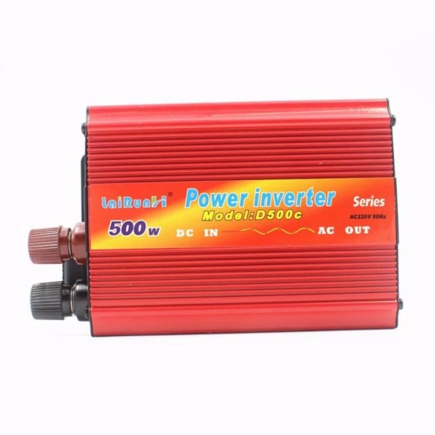 Invertor Profesional Auto Lairun , DC input voltaj 24Vcc , AC output voltaj 220V Ac , Putere de Varf si continua 500W , Design Compact , 10Amps