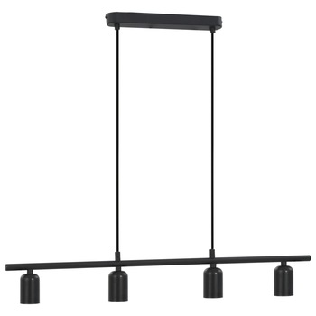 Lampa suspendata, vidaXL, Metal, 80 x 120 cm, Negru Lampa suspendata, vidaXL, Metal, 80 x 120 cm, Negru