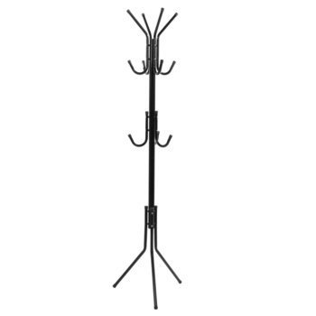 Cuier hol tip pom IMK, metal, 11 agatatori, negru, 47 x 47 x 174 cm Cuier hol tip pom IMK, metal, 11 agatatori, negru, 47 x 47 x 174 cm