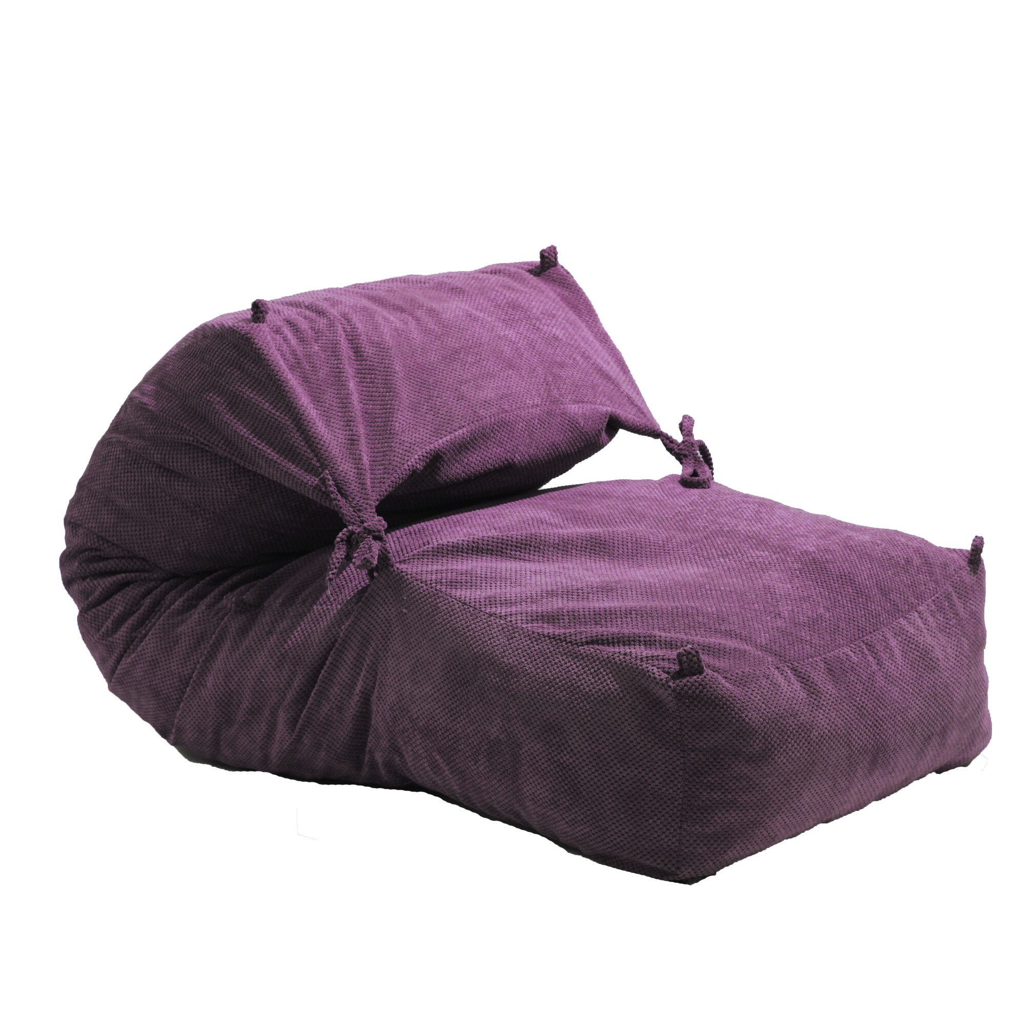 Fotoliu Pufrelax Yoga XL - Pink (Gama Diamond) umpluta cu fulgi de burete memory mix®