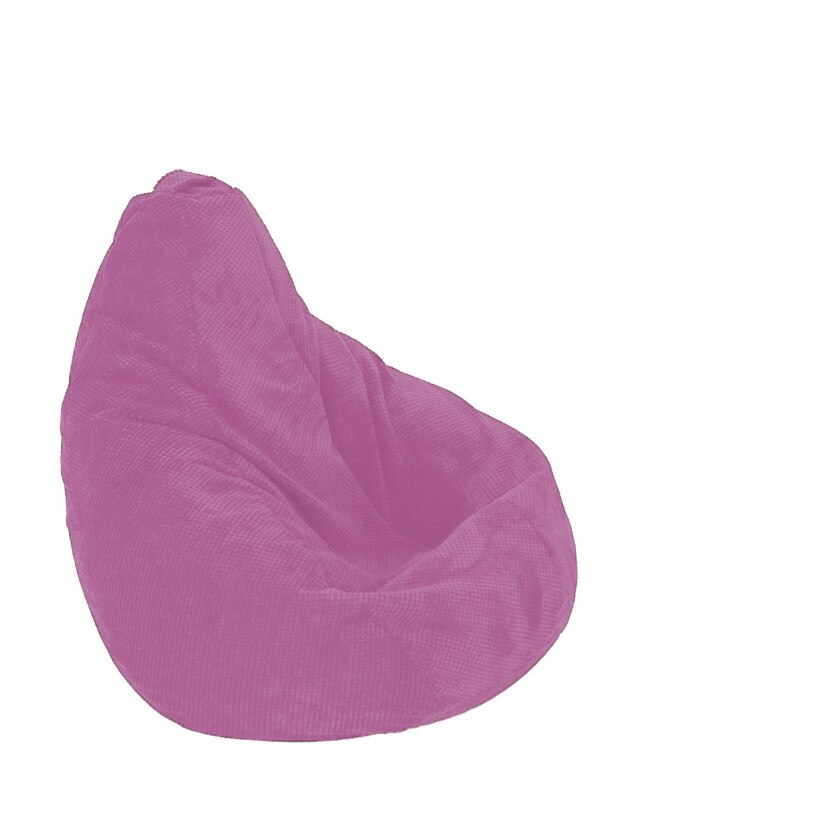 Fotoliu Pufrelax tip Sac Nirvana Hobbit Gama Premium Textil, Pink , husa detasabila, umplut cu perle polistiren