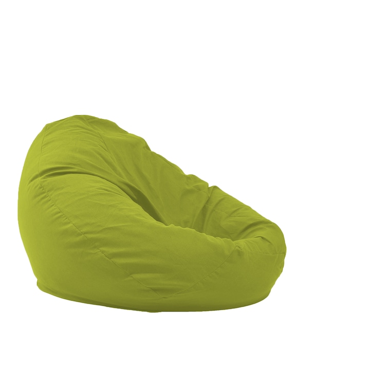 Pufrelax Nirvana Gigant prémium babzsák fotel, levehető textil huzattal, polisztirol gyöngyökkel töltve, guacamole szín
