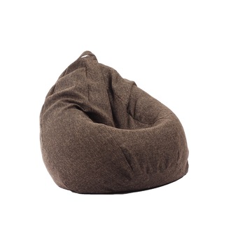 Fotoliu Pufrelax tip Sac Nirvana Grande Gama Premium Textil, Mocha Latte , husa detasabila, umplut cu perle polistiren Fotoliu Pufrelax tip Sac Nirvana Grande Gama Premium Textil, Mocha Latte , husa detasabila, umplut cu perle polistiren