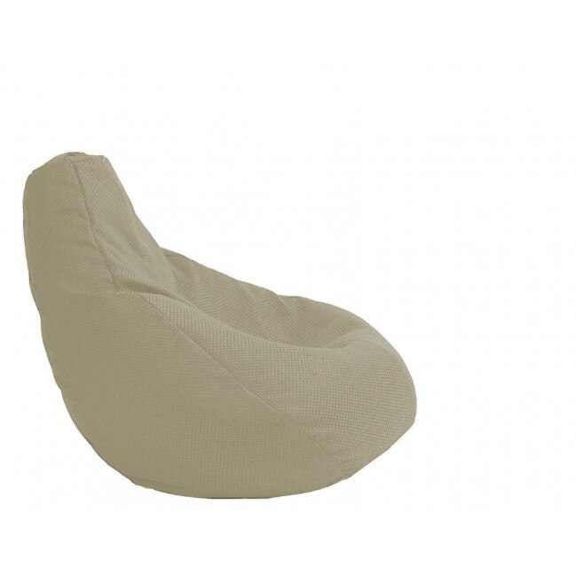 Fotoliu Pufrelax tip Sac Nirvana Hobbit Gama Premium Textil, Dark Beige, husa detasabila, umplut cu perle polistiren