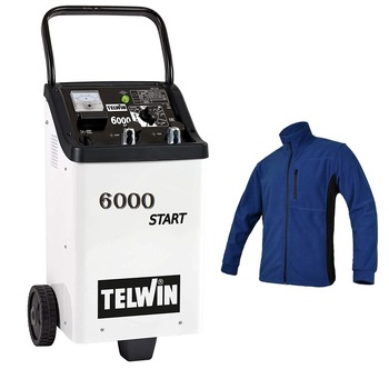 Robot de pornire avand ca si functii Incarcare si pornire auto, Telwin 6000 Start, 12/24 V, Incarcare 90 A, Pornire 570 A + Jacheta Fleece 2 culori Intensiv Robot de pornire avand ca si functii Incarcare si pornire auto, Telwin 6000 Start, 12/24 V, Incarcare 90 A, Pornire 570 A + Jacheta Fleece 2 culori Intensiv