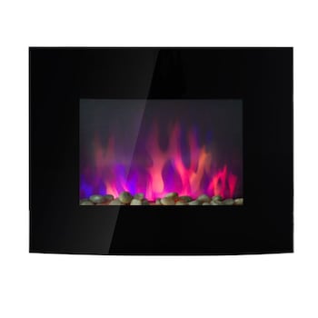 Semineu electric HomCom, pe perete, otel inoxidabil, sticla temperata, 1800 W, 65 x 11,4 x 52 cm Semineu electric HomCom, pe perete, otel inoxidabil, sticla temperata, 1800 W, 65 x 11,4 x 52 cm