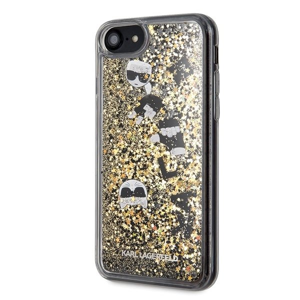 Husa iPhone 7 / 8 Karl Lagerfeld Glitter Black / Gold