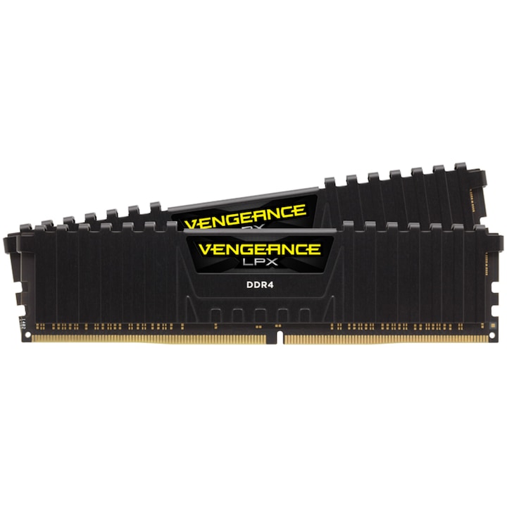 Corsair Vengeance LPX Black memória, 64GB, DDR4, 3200MHz, CL16, Dual Channel Kit