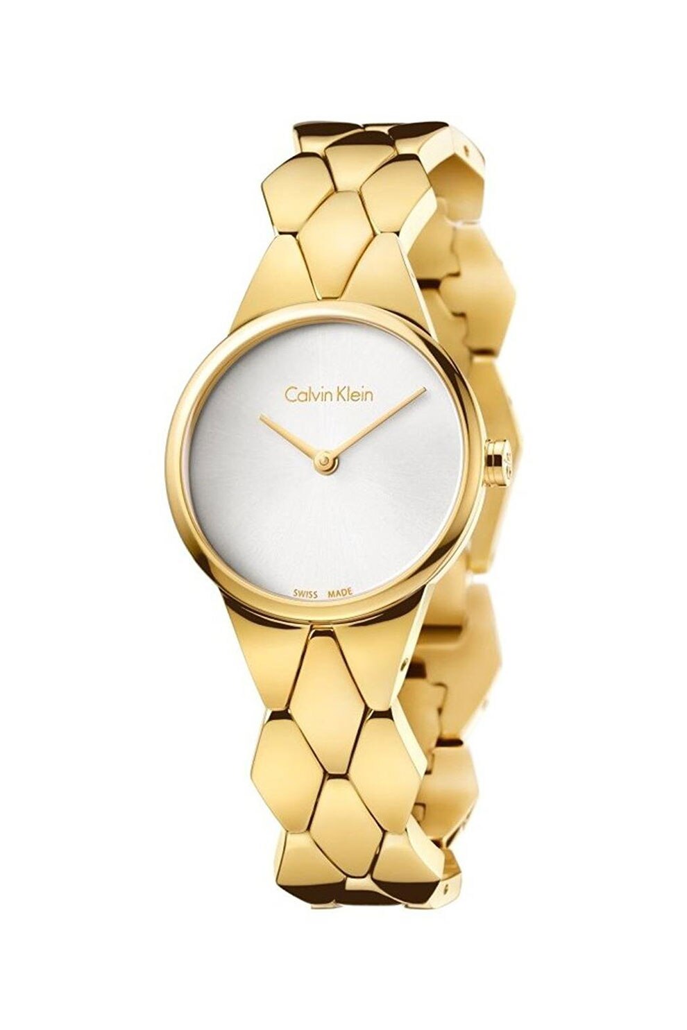 Calvin Klein, Ceas analog cu bratara din otel inoxidabil, Auriu