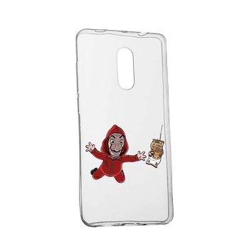 Husa de protectie La Casa de Papel pentru Nokia 3.1 (2018), rezistenta la uzura, anti-alunecare, din silicon Premium, 294 Husa de protectie La Casa de Papel pentru Nokia 3.1 (2018), rezistenta la uzura, anti-alunecare, din silicon Premium, 294