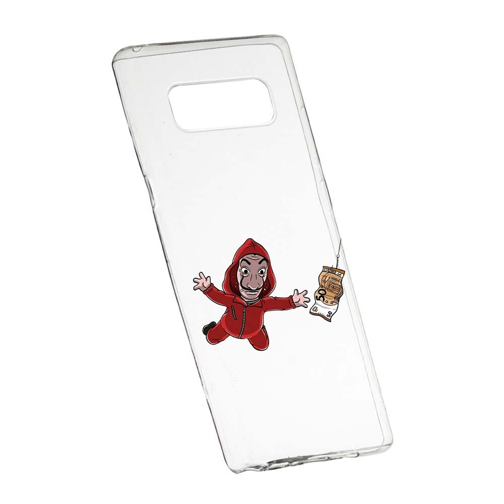 Husa de protectie La Casa de Papel pentru Samsung Galaxy Note 8, rezistenta la uzura, anti-alunecare, din silicon Premium, 294