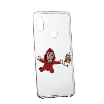 Husa de protectie La Casa de Papel pentru Huawei P Smart 2019, rezistenta la uzura, anti-alunecare, din silicon Premium, 294 Husa de protectie La Casa de Papel pentru Huawei P Smart 2019, rezistenta la uzura, anti-alunecare, din silicon Premium, 294