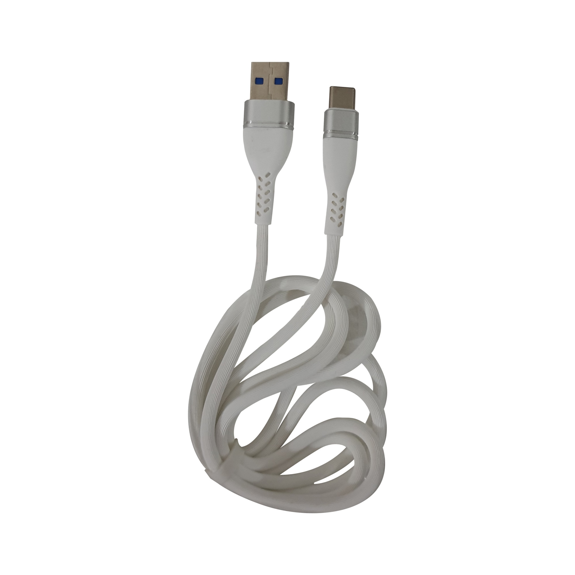 Cablu de incarcare si date, USB Tip-C, 1m, 5A, USB 3.0, Alb
