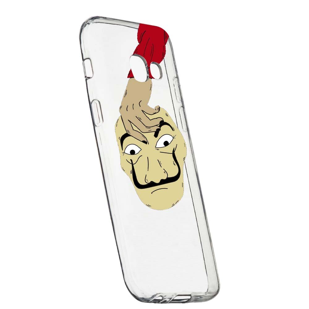 Husa de protectie La Casa de Papel pentru Samsung Galaxy A3 2017, rezistenta la uzura, anti-alunecare, din silicon Premium, 295