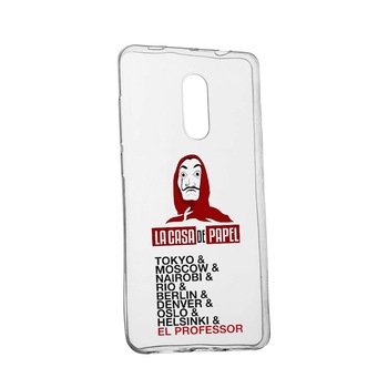 Husa de protectie La Casa de Papel pentru Nokia 6 2018, rezistenta la uzura, anti-alunecare, din silicon Premium, 296 Husa de protectie La Casa de Papel pentru Nokia 6 2018, rezistenta la uzura, anti-alunecare, din silicon Premium, 296