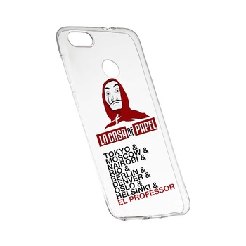 Husa de protectie La Casa de Papel pentru Xiaomi Redmi Y1 / Redmi Note 5A, rezistenta la uzura, anti-alunecare, din silicon Premium, 296 Husa de protectie La Casa de Papel pentru Xiaomi Redmi Y1 / Redmi Note 5A, rezistenta la uzura, anti-alunecare, din silicon Premium, 296