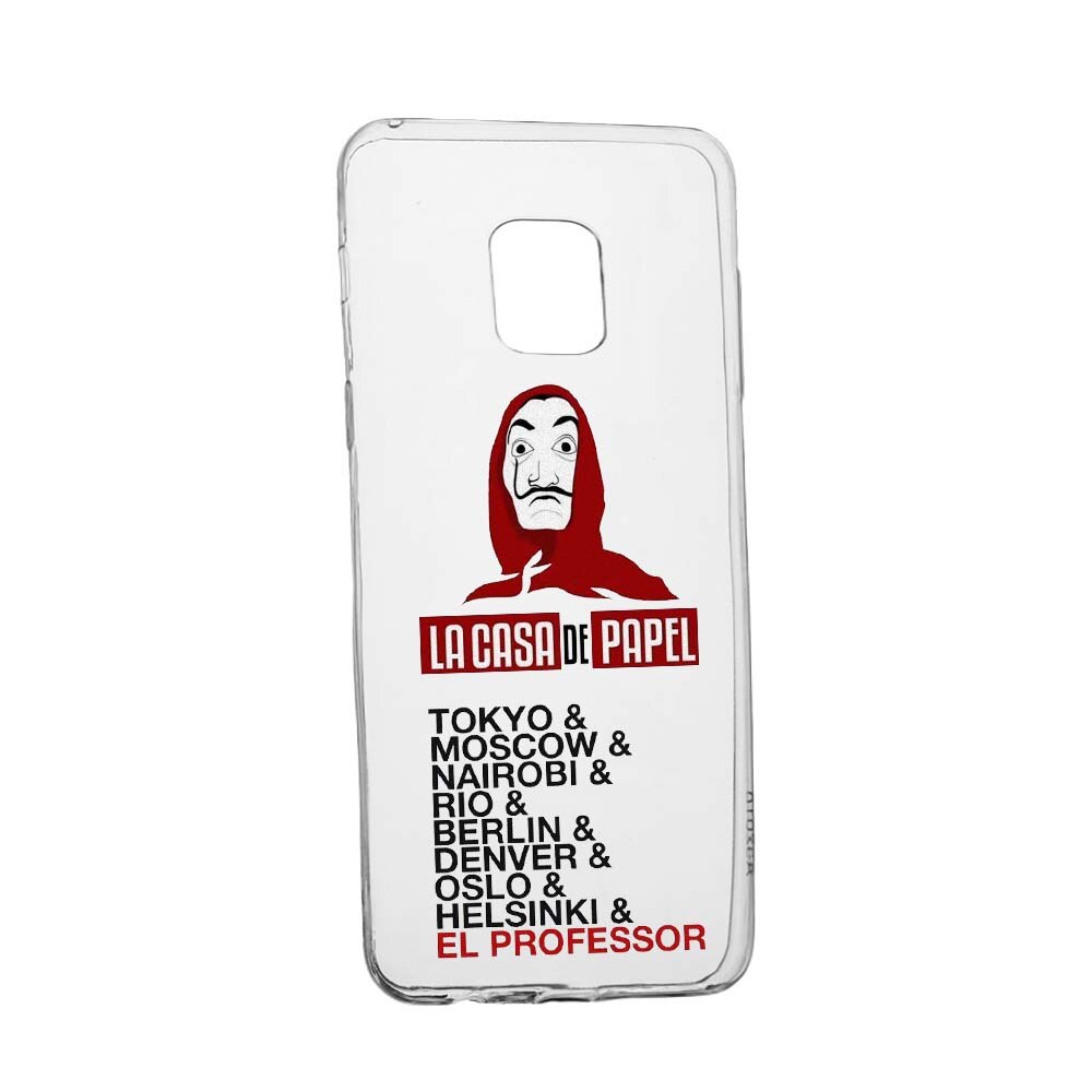 Husa de protectie La Casa de Papel pentru Huawei Mate 20 Pro, rezistenta la uzura, anti-alunecare, din silicon Premium, 296