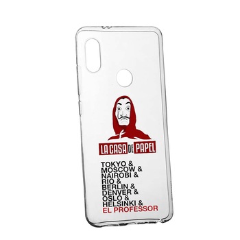 Husa de protectie La Casa de Papel pentru Xiaomi Redmi Note 5 Pro / Note 5 Dual Camera, rezistenta la uzura, anti-alunecare, din silicon Premium, 296 Husa de protectie La Casa de Papel pentru Xiaomi Redmi Note 5 Pro / Note 5 Dual Camera, rezistenta la uzura, anti-alunecare, din silicon Premium, 296