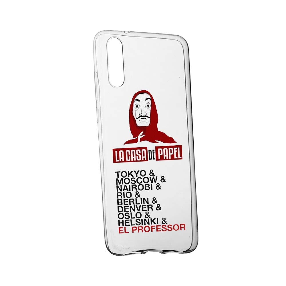 Husa de protectie La Casa de Papel pentru Huawei P30, rezistenta la uzura, anti-alunecare, din silicon Premium, 296