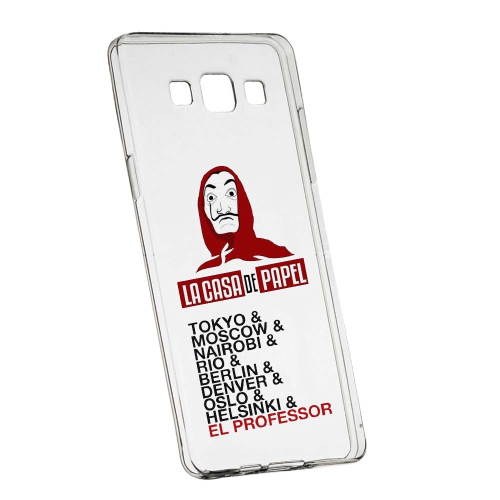 Husa de protectie La Casa de Papel pentru Samsung Galaxy J7 2016, rezistenta la uzura, anti-alunecare, din silicon Premium, 296