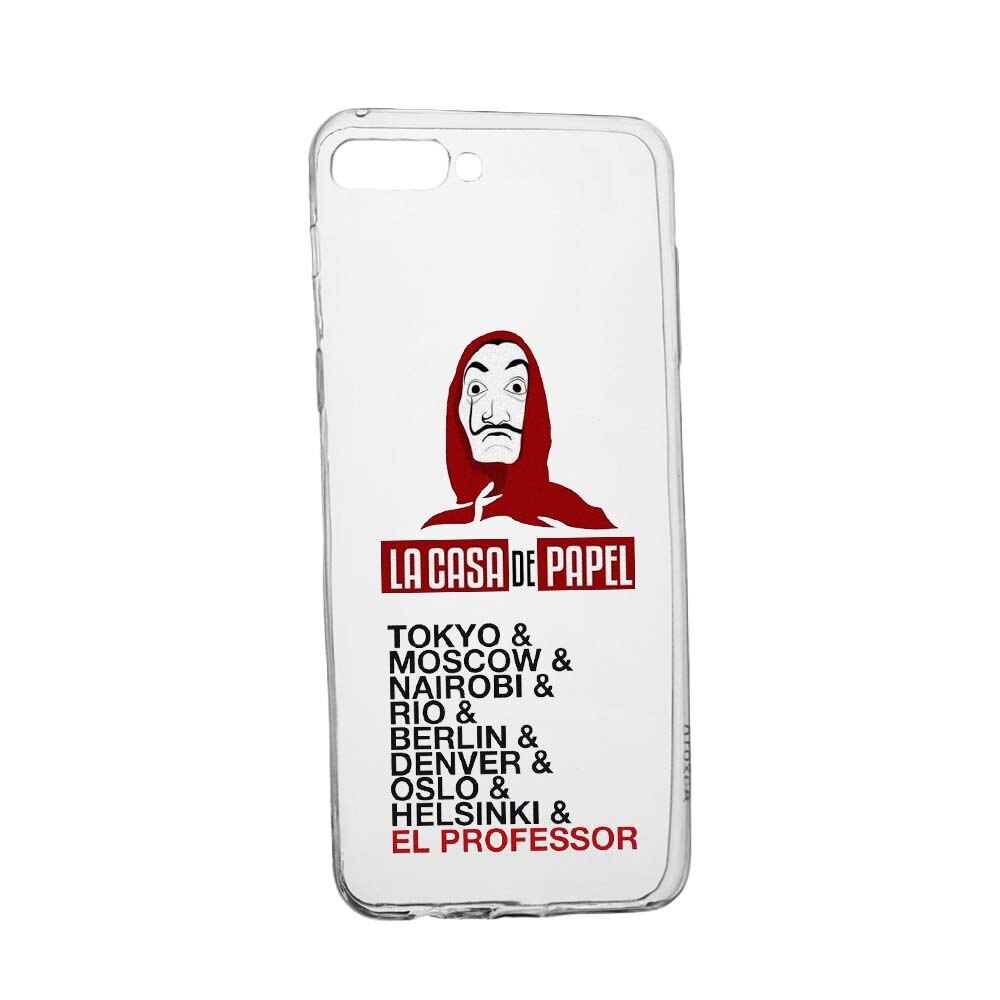 Husa de protectie La Casa de Papel pentru Xiaomi Mi8 Pro, rezistenta la uzura, anti-alunecare, din silicon Premium, 296