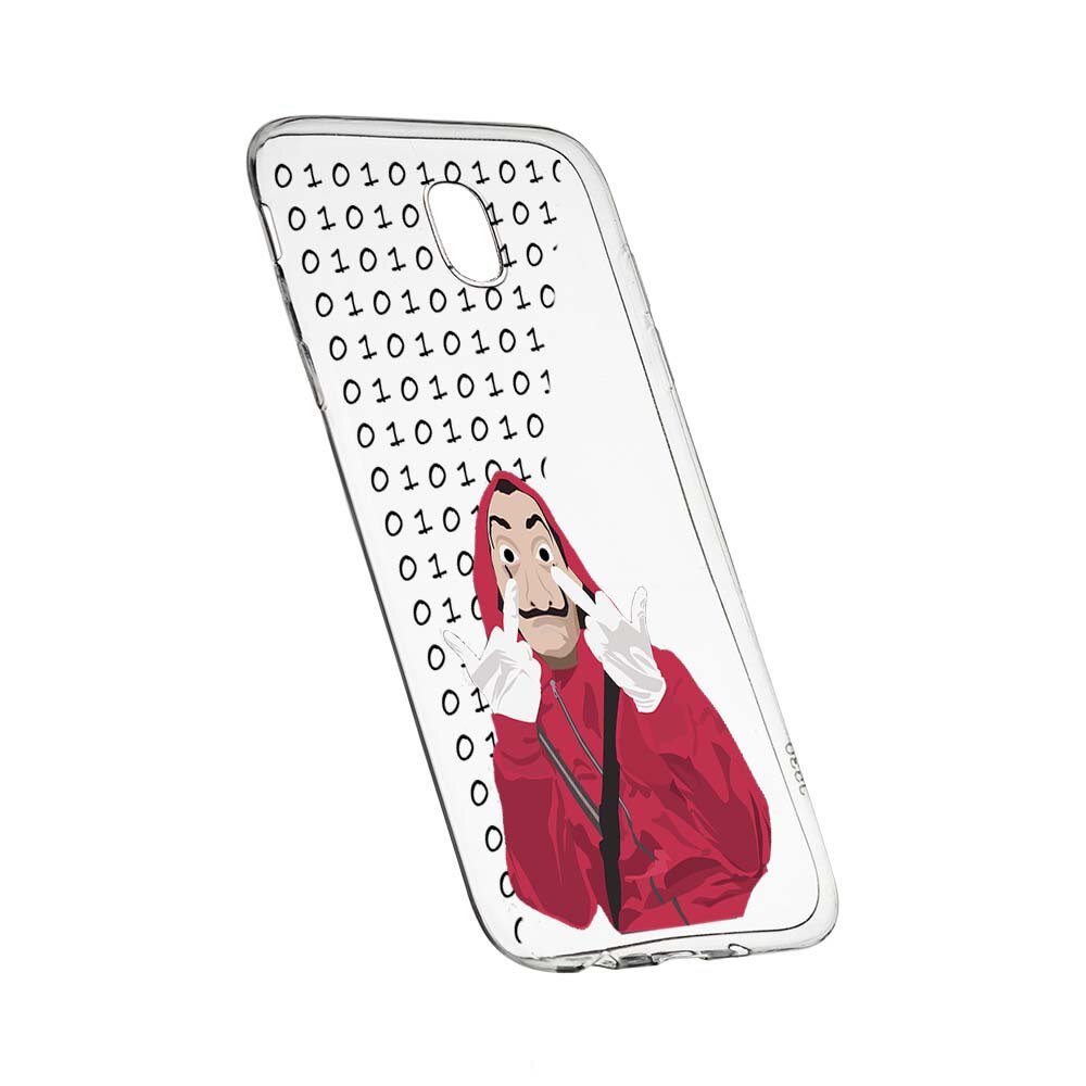 Husa de protectie La Casa de Papel pentru Samsung Galaxy J3 2017, rezistenta la uzura, anti-alunecare, din silicon Premium, 297