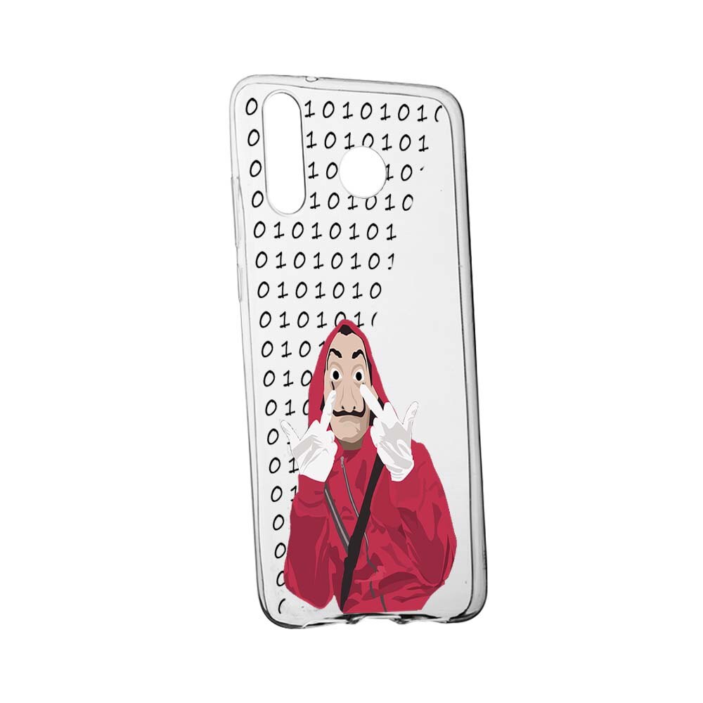 Husa de protectie La Casa de Papel pentru Samsung Galaxy M20, rezistenta la uzura, anti-alunecare, din silicon Premium, 297