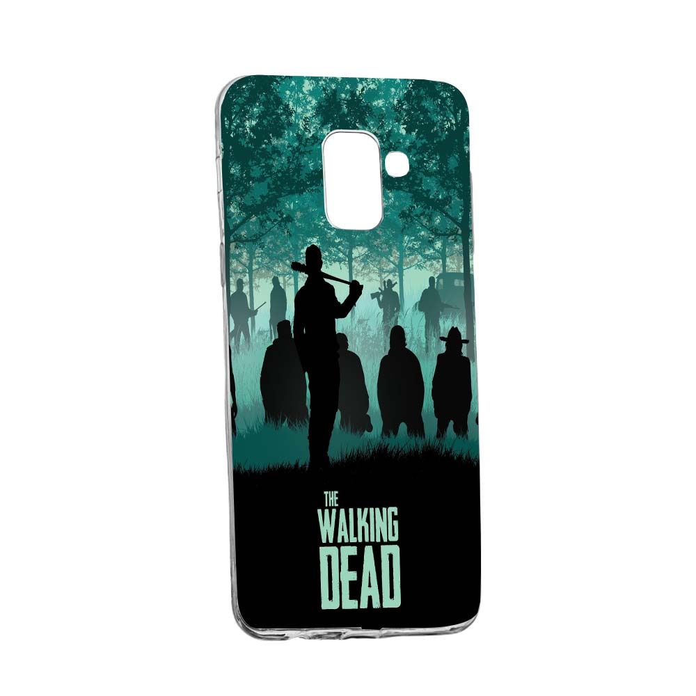 Husa de protectie The Walking Dead pentru Samsung Galaxy A8 2018 / A5 2018, rezistenta la uzura, anti-alunecare, din silicon Premium, 300