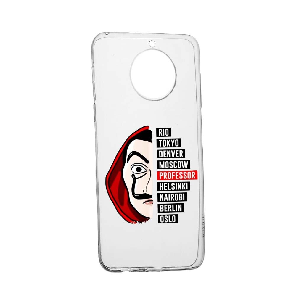 Husa de protectie La Casa de Papel pentru Motorola MOTO G6 PLUS, rezistenta la uzura, anti-alunecare, din silicon Premium, 302