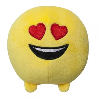 Jucarie de plus Emoji Emoticon (In love) 11 cm Jucarie de plus Emoji Emoticon (In love) 11 cm
