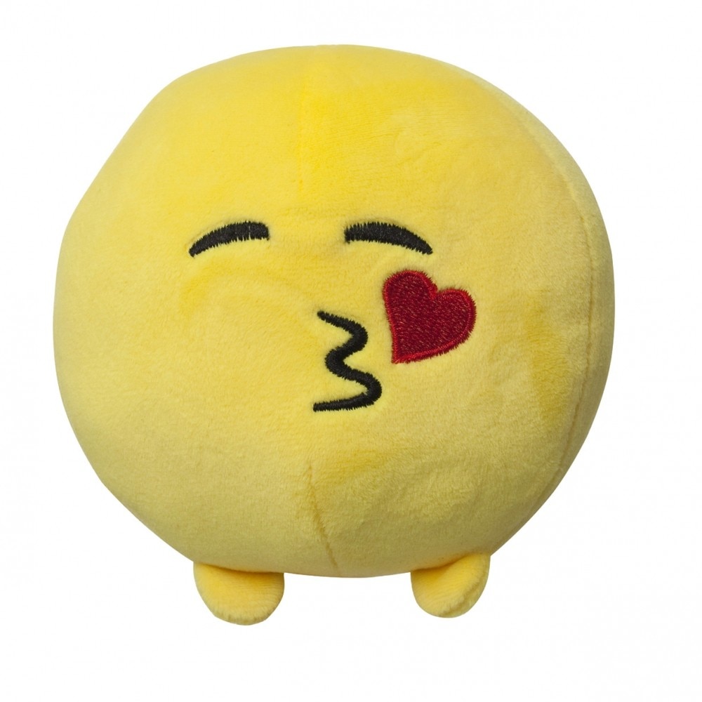 Jucarie de plus Emoji Emoticon (Face throwing a kiss) 11 cm