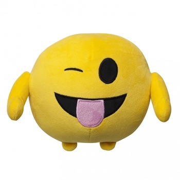 Jucarie de plus Emoji Emoticon (Tongue) 18 cm Jucarie de plus Emoji Emoticon (Tongue) 18 cm