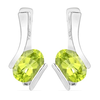 Cercei argint Serena, 925, cu peridot - EVA0020 - BeSpecial Cercei argint Serena, 925, cu peridot - EVA0020 - BeSpecial