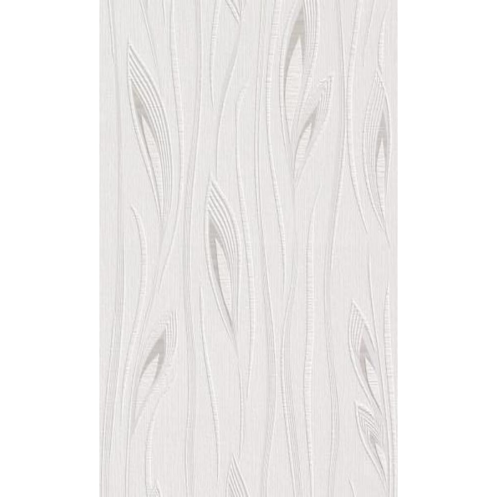 Tapet cu frunze in nuante de alb si gri, 10.05 x 0.53 m