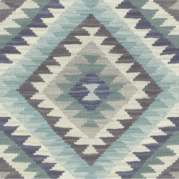 Tapet model traditional in nuante de maro, bej, verde si albastru, 10.05 x 0.53 m