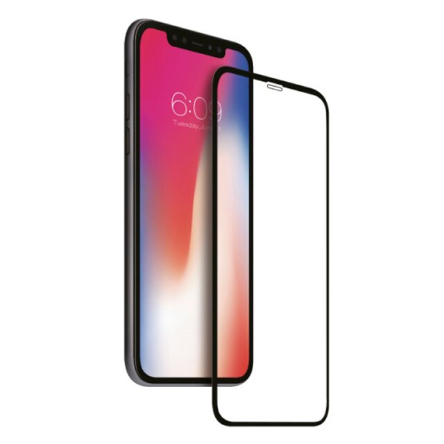 Folie de sticla full screen 3D NEVOX NevoGlass+ pentru Apple iPhone 11 Pro Max, Clear/Black