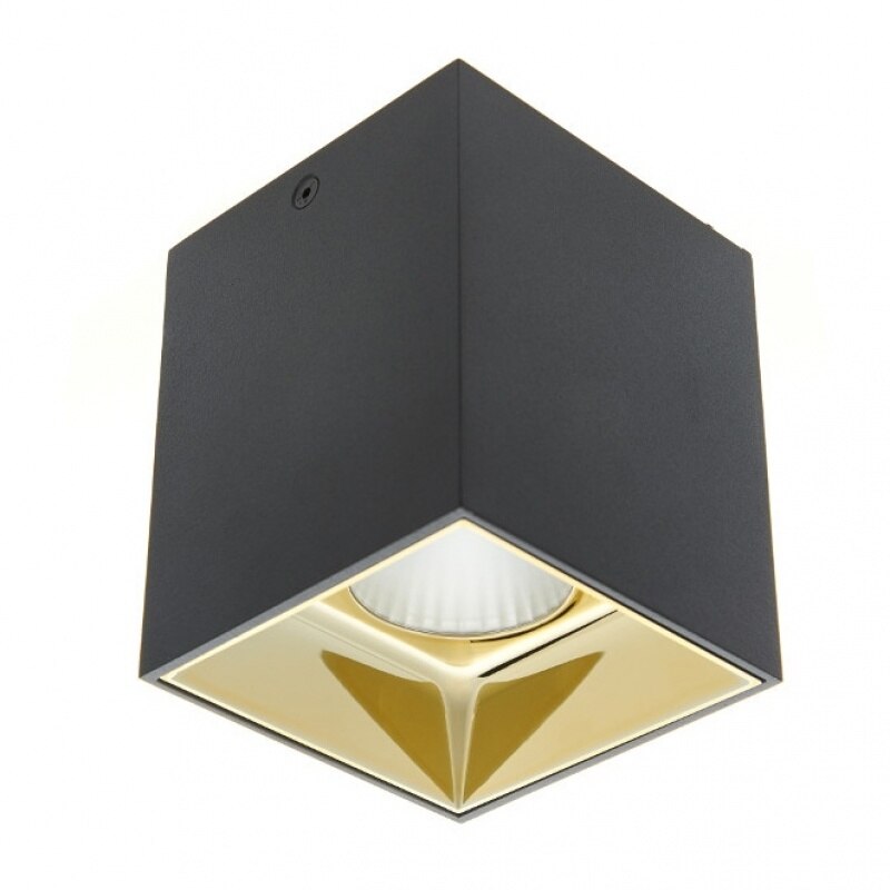 Spot aplicat, Negru/Auriu, led 12w, 4000k, 2039 gd