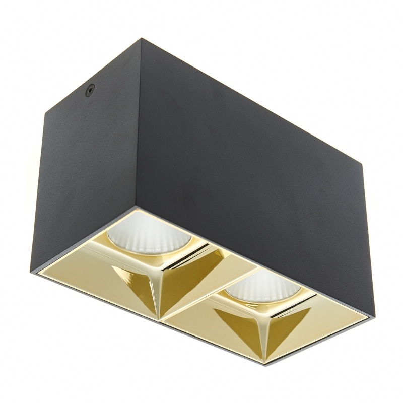 Rama aplicata, Negru/Auriu, led 20w, 4000k, 2039 gd