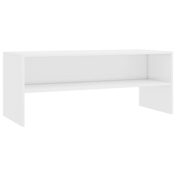 Comoda TV, vidaXL, PAL extralucios, Alb, 100 x 40 x 40 cm Comoda TV, vidaXL, PAL extralucios, Alb, 100 x 40 x 40 cm