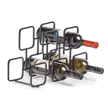 Suport sticle vin Black Cube, 38 x 14 x 23 cm Suport sticle vin Black Cube, 38 x 14 x 23 cm