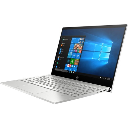 Laptop ultraportabil HP ENVY 13-aq1001nq cu procesor Intel® Core™ i7-10510U pana la 4.90 GHz Comet Lake, 13.3",Full HD, IPS, 16GB, 512GB SSD, Nvidia GeForce MX250 2GB, Windows 10 Home, Natural silver