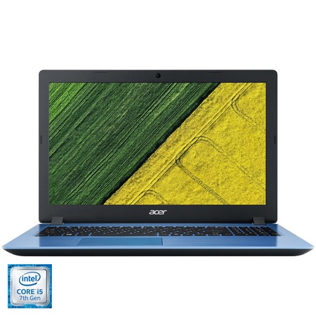Laptop Acer Aspire 3 A315-51-53V1 cu procesor Intel® Core™ i5-7200U pana la 3.10 GHz Kaby Lake, 15.6", Full HD, 4GB, 256GB SSD, Intel HD Graphics 620, Endless OS, Stone Blue