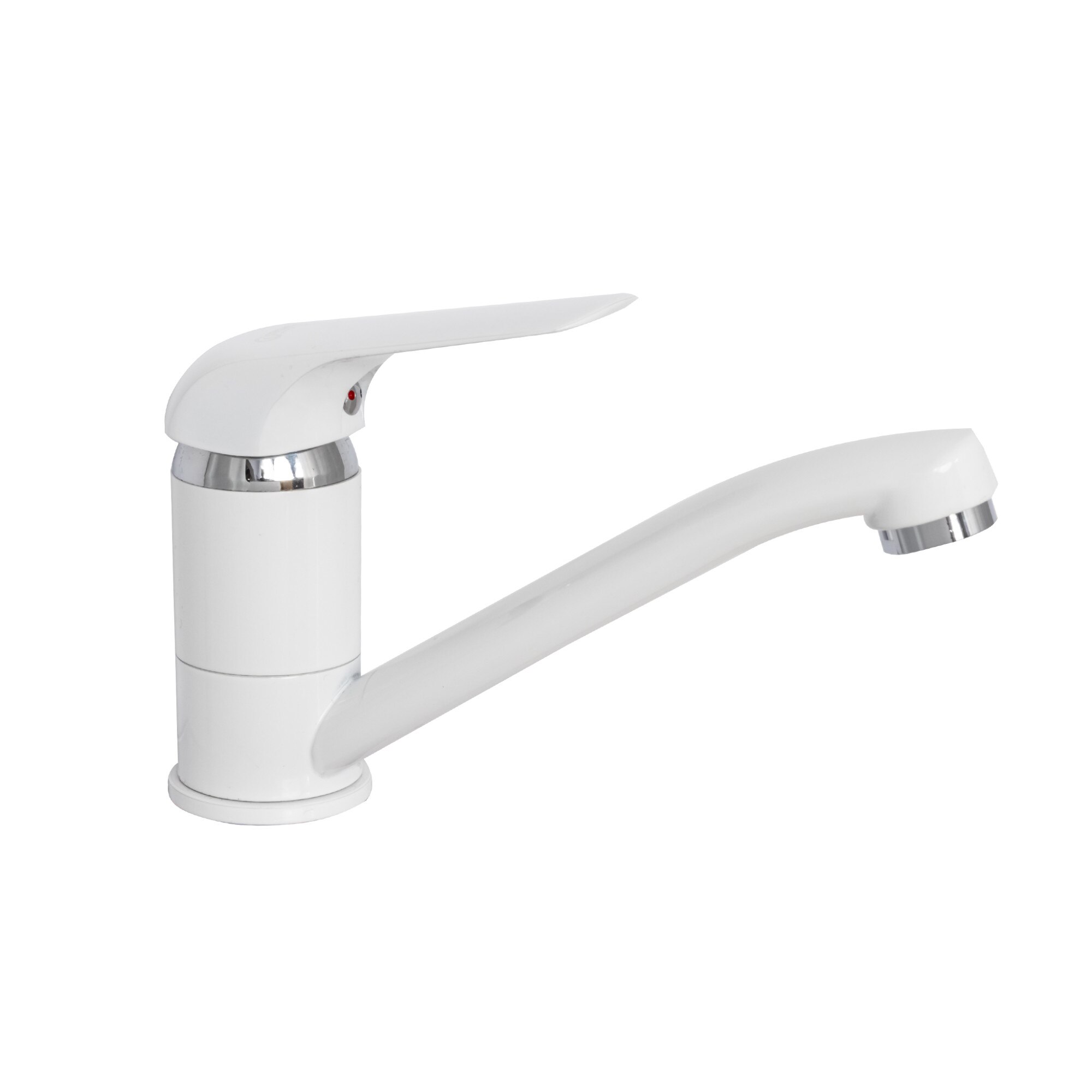 Baterie bucatarie pipa medie mobila alb mat TRENDY S