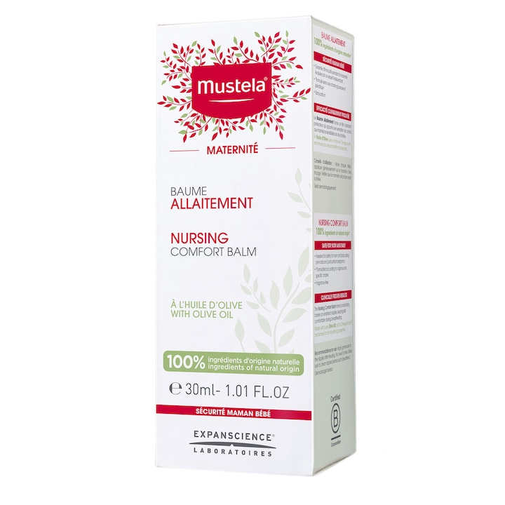 Balsam Bio Mustela pentru alaptare, 30 ml