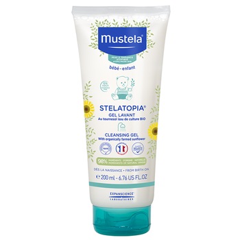 Gel de curatare Mustela Stelatopia pentru piele atopica, 200 ml Gel de curatare Mustela Stelatopia pentru piele atopica, 200 ml