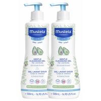 Pachet 2 x Gel de curatare Mustela pentru par si corp, 500 ml