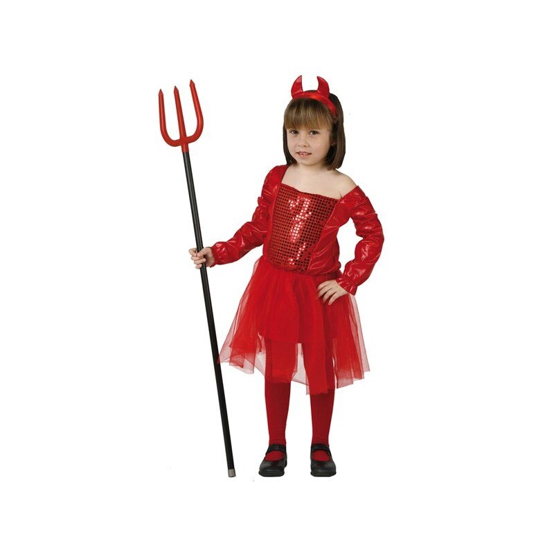 Costum Diavolita pentru copii , Glitter Teufelin, 3 - 4 ani
