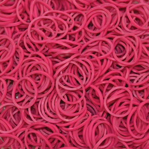Set Rainbow Loom Elastice Standard, Fuschia