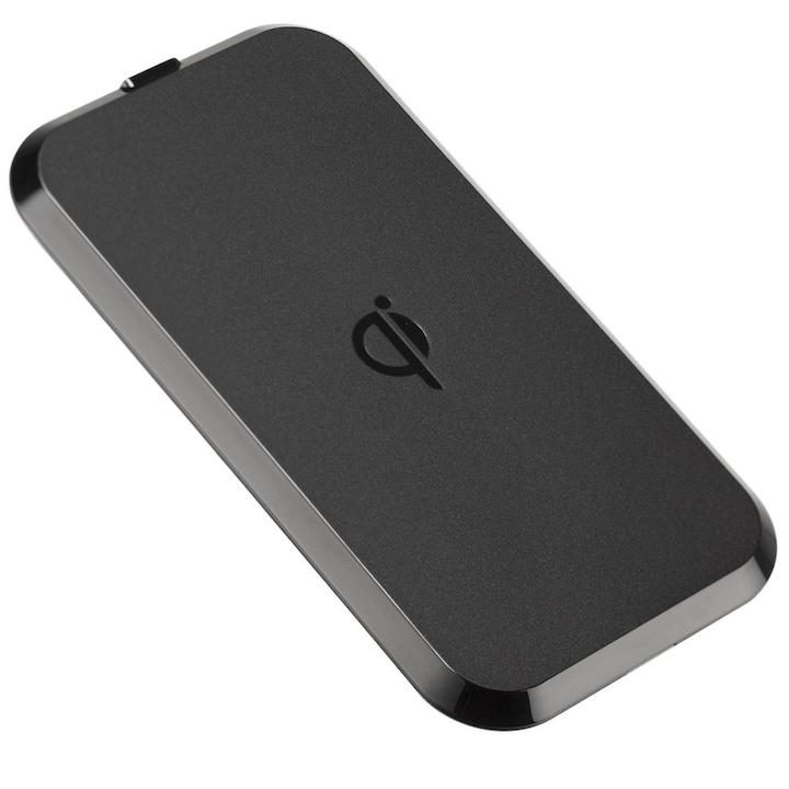 Плочка за безжично зареждане Kit Wireless Premium, 1000 mAh, Черна