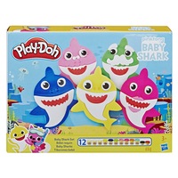 Plastilina Play-Doh Set cu accesorii, Baby Shark